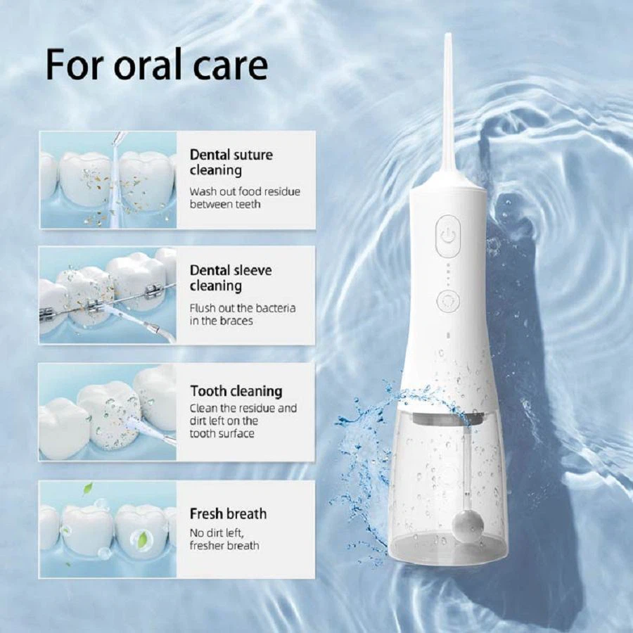 Dental Care Product 190ml Ipx7 Waterproof Cordless Dental Oral